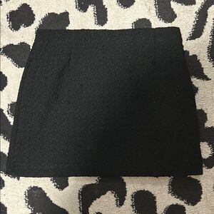 Chic Black tweed Mini Skirt